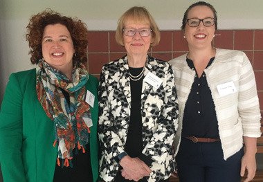 From left: Associate Professor Siobhan Banks, Emeritus Professor Ruth Grant and Dr Hannah Keage