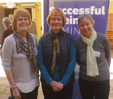 From left:Associate Professor Gaynor Parfitt, Emeritus Professor Ruth Grant and Dr Sara Jones