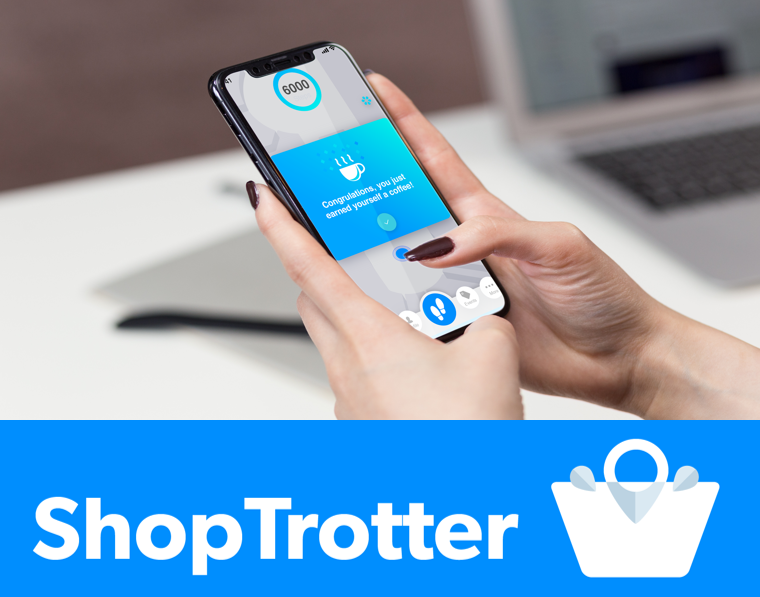 The proposed ShopTrotter application interface. The user reaches their goal and gets notified.
