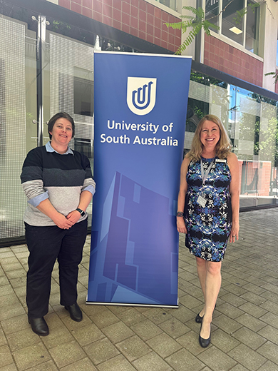 From left: Associate Professor Ashleigh Smith with Advancement Executive Monique Littlejohn